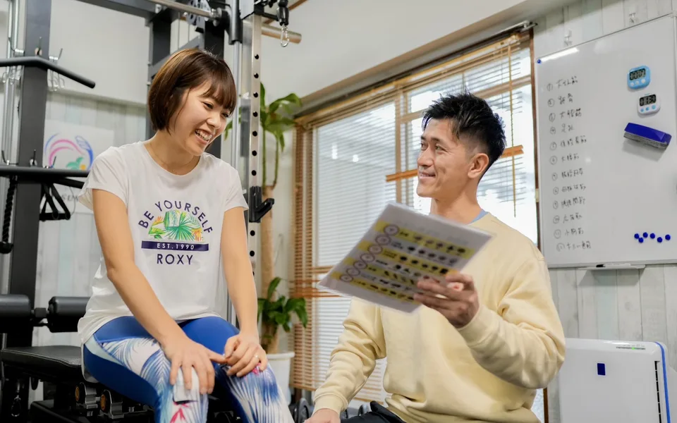 薬院パーソナルジムPEACH 原 元氣さんのインタビュー写真